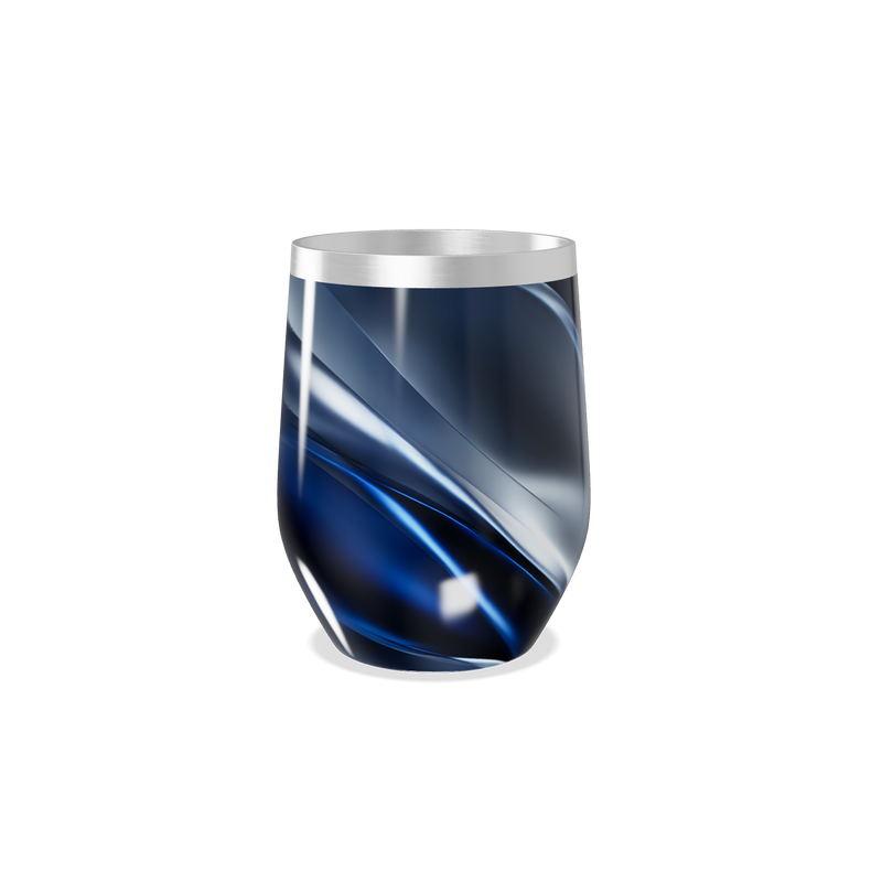 Copo Térmico Slim - Azul Inox Design Curvo