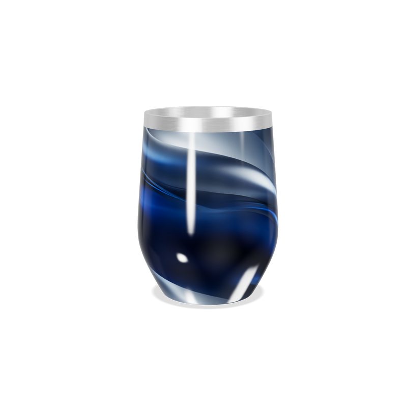 Copo Térmico Slim - Azul Inox Design Curvo