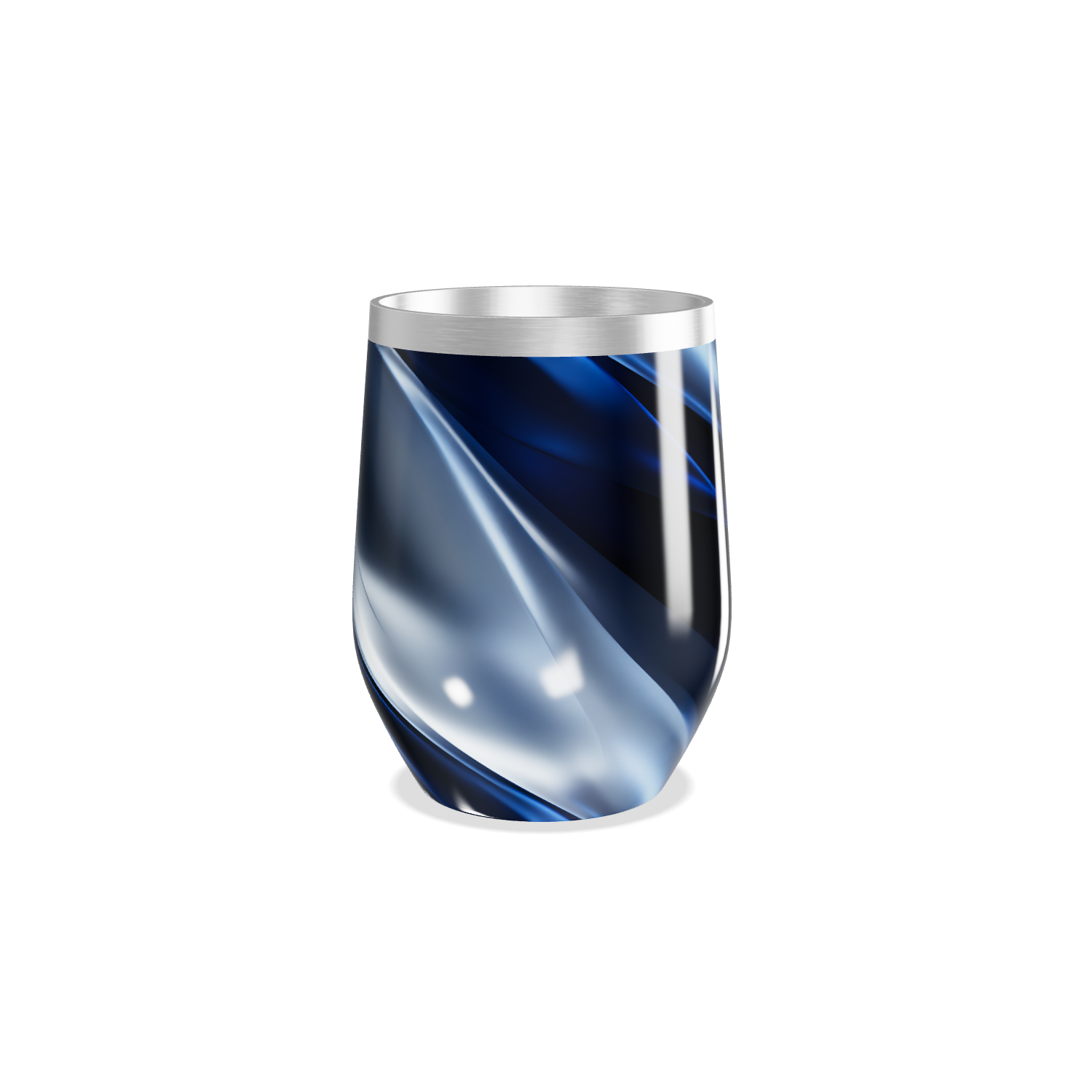 Copo Térmico Slim - Azul Inox Design Curvo