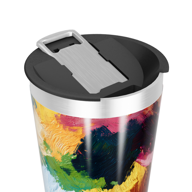 Copo Térmico - Arte Colorida Inox