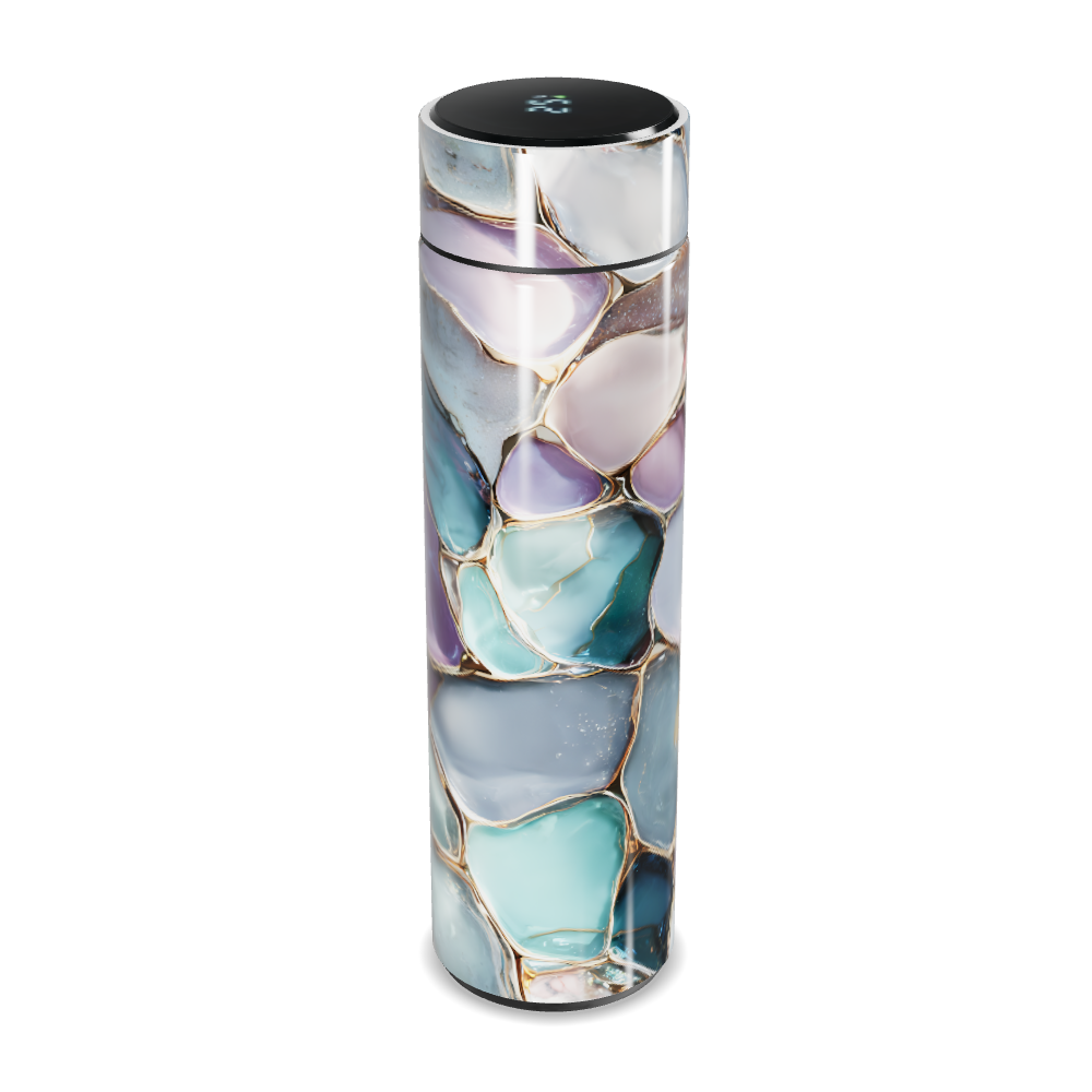 Garrafa Térmica Touch - Estampa Marmorizada