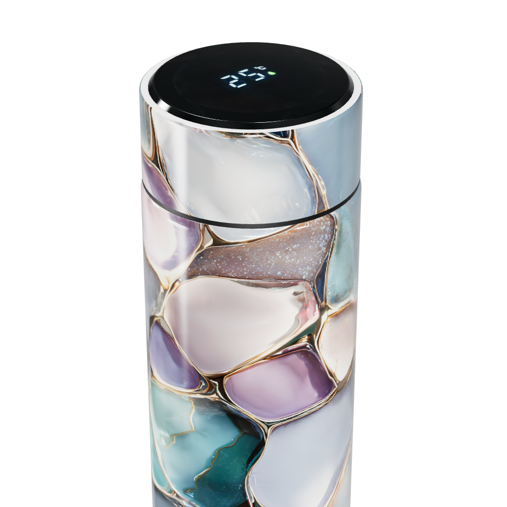 Garrafa Térmica Touch - Estampa Marmorizada