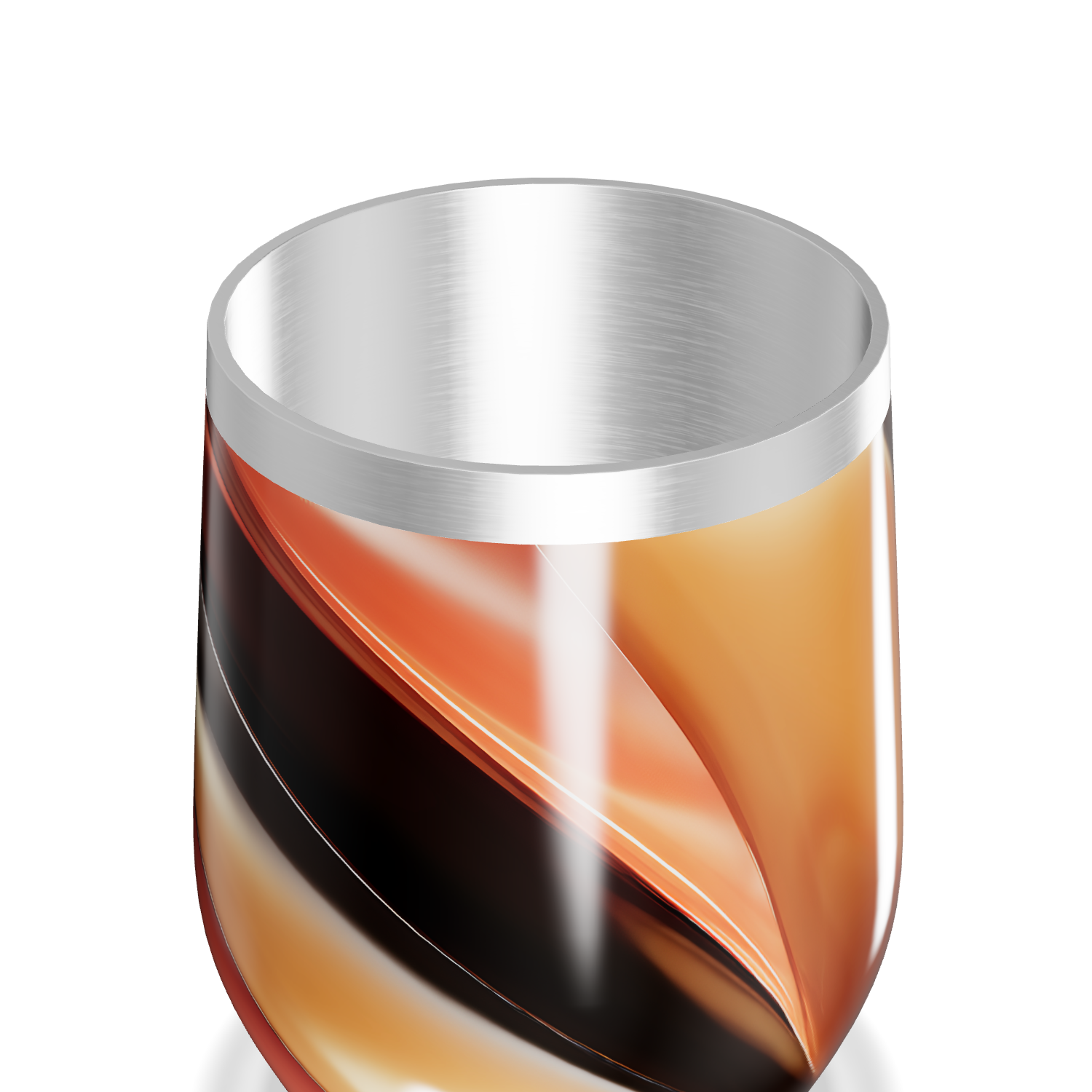 Copo Térmico Slim - Estampa Marrom Multicolorida