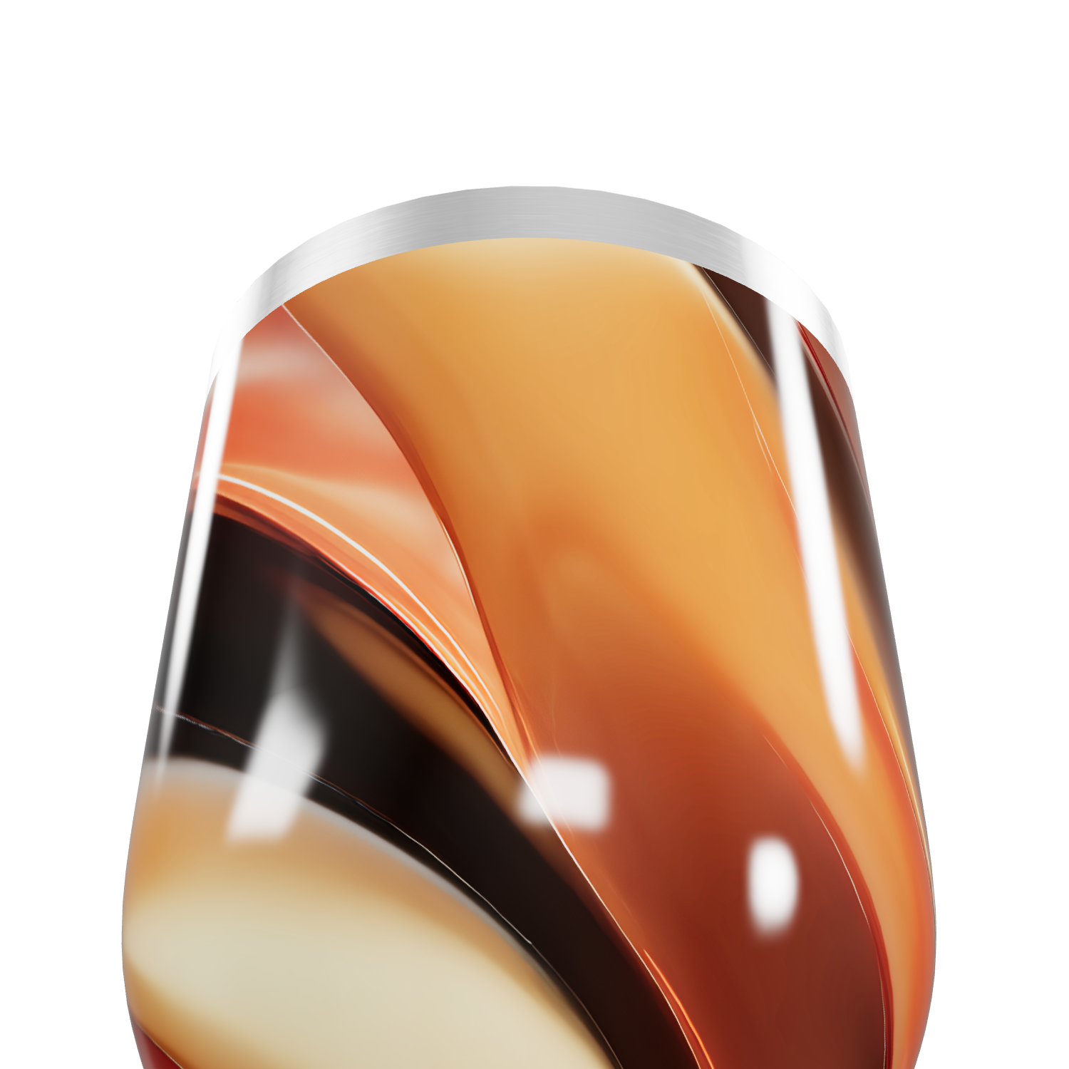 Copo Térmico Slim - Estampa Marrom Multicolorida