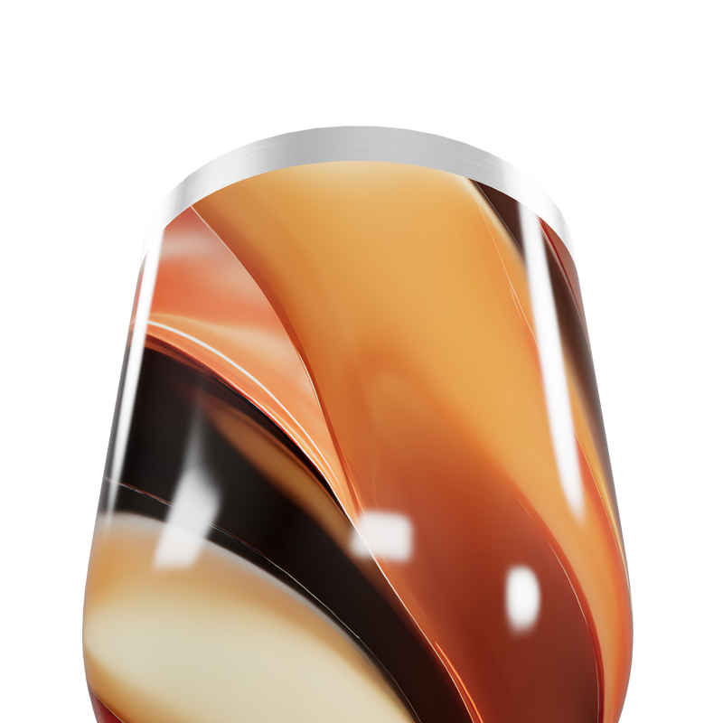 Copo Térmico Slim - Estampa Marrom Multicolorida