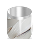 Copo Térmico Slim - Design Marmorizado Branco