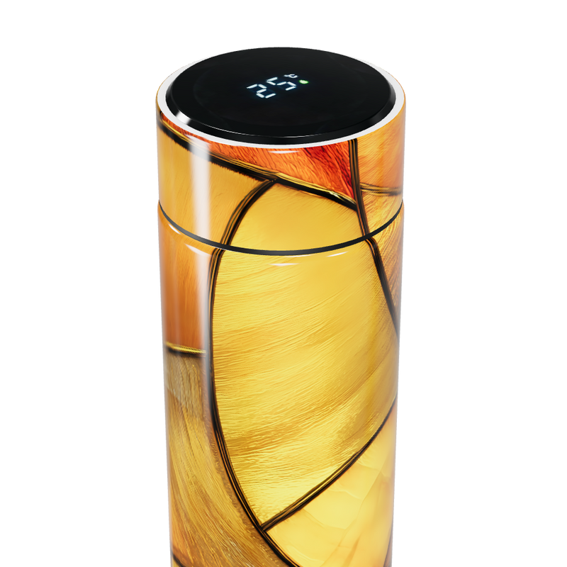 Garrafa Térmica Touch - Estampa Abstrata Colorida