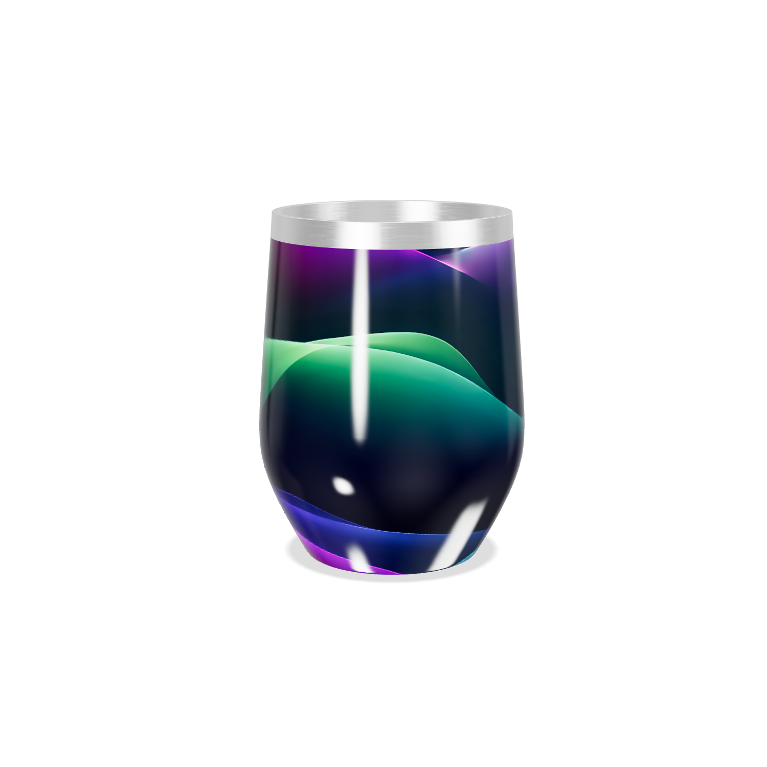 Copo Térmico Slim - Aço Inox Preto Luminoso