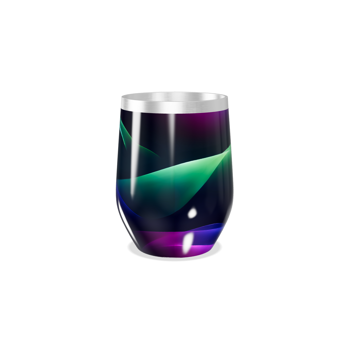 Copo Térmico Slim - Aço Inox Preto Luminoso