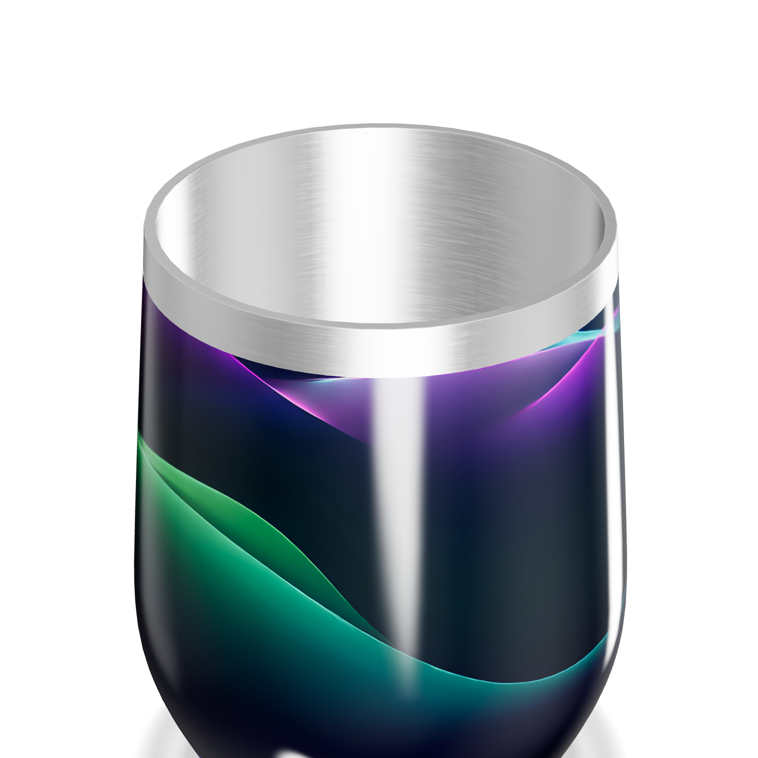 Copo Térmico Slim - Aço Inox Preto Luminoso