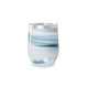 Copo Térmico Slim - Azul com Estampa Ondulada