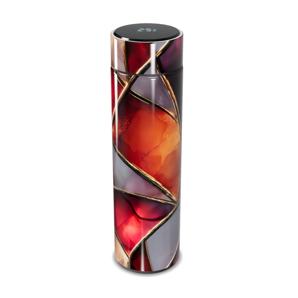 Garrafa Térmica Touch Estampa Abstrata Colorida