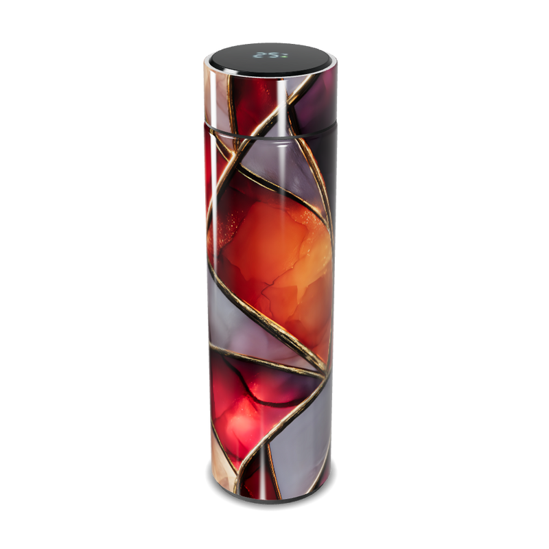 Garrafa Térmica Touch Estampa Abstrata Colorida