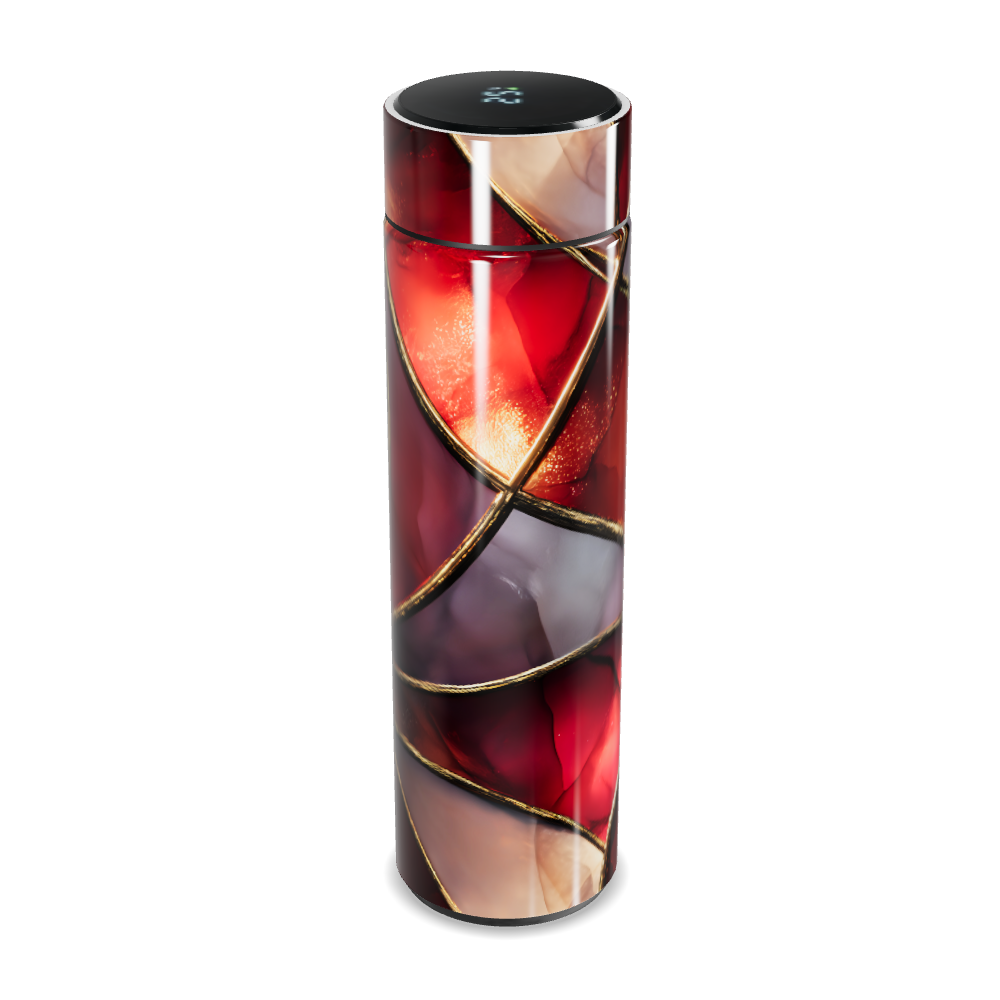 Garrafa Térmica Touch Estampa Abstrata Colorida