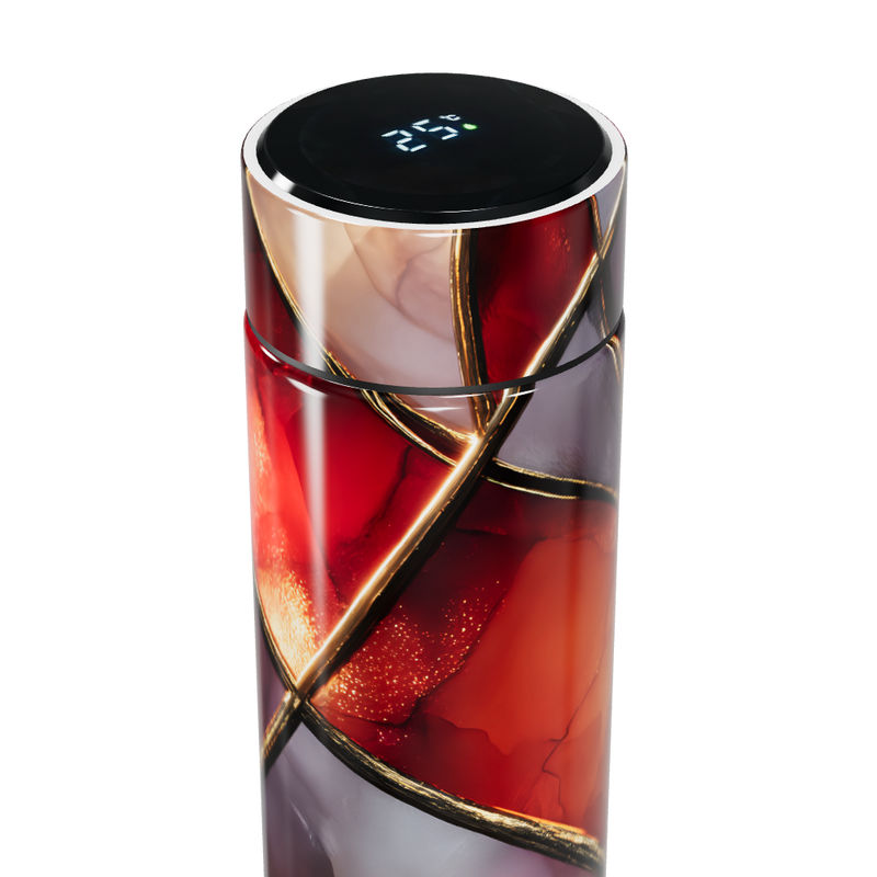 Garrafa Térmica Touch Estampa Abstrata Colorida