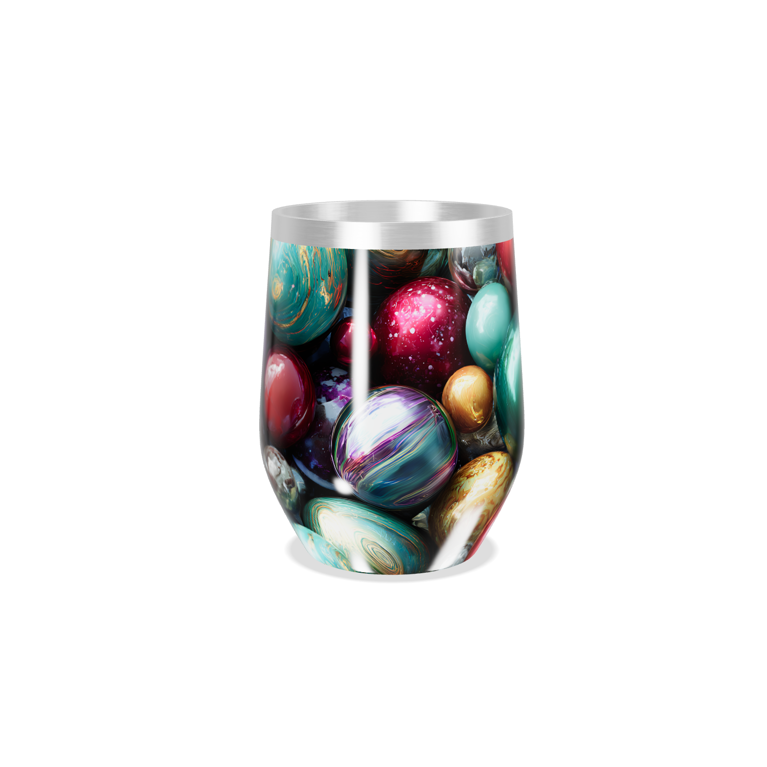 Copo Térmico Slim - Colorido Bolas Aço Inox