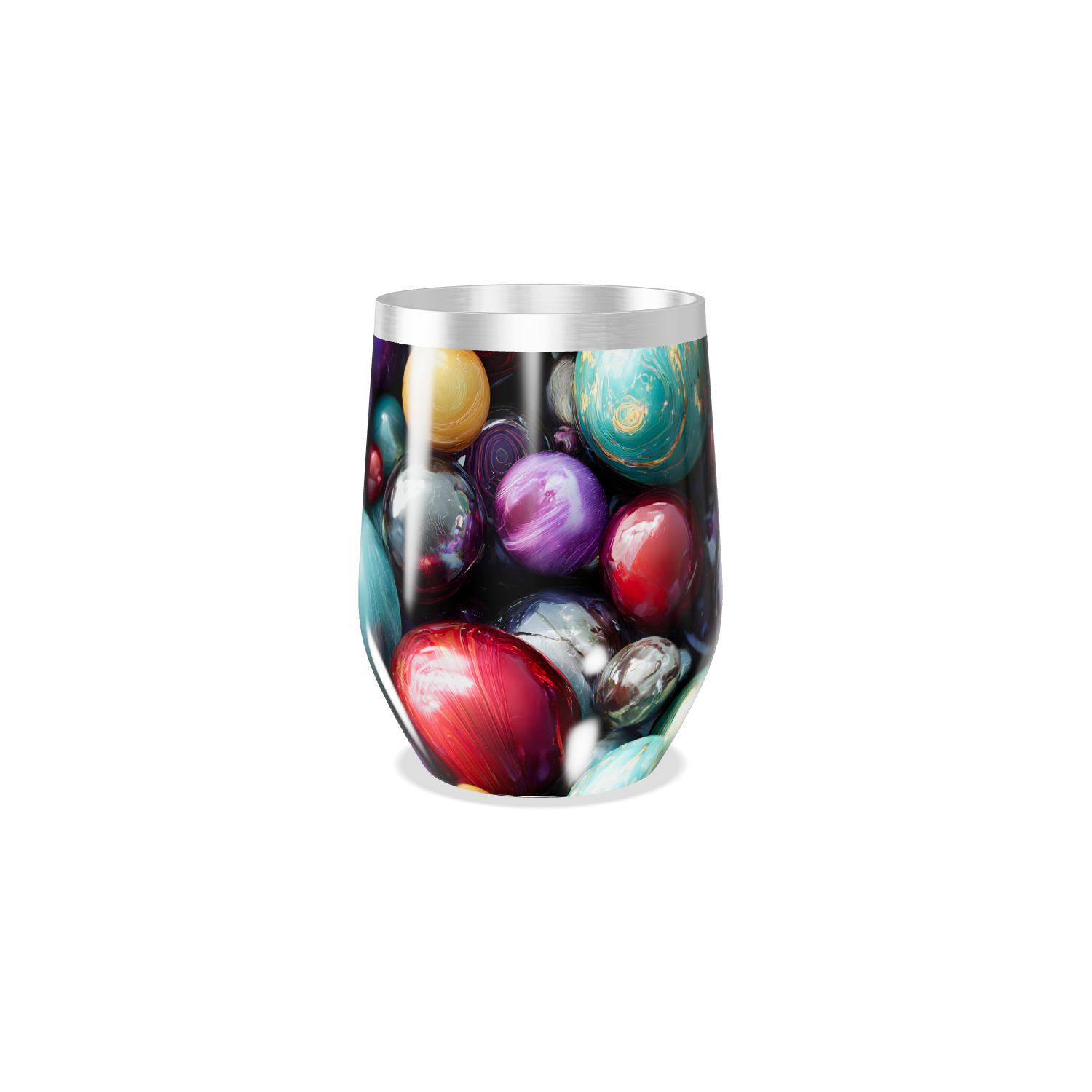 Copo Térmico Slim - Colorido Bolas Aço Inox