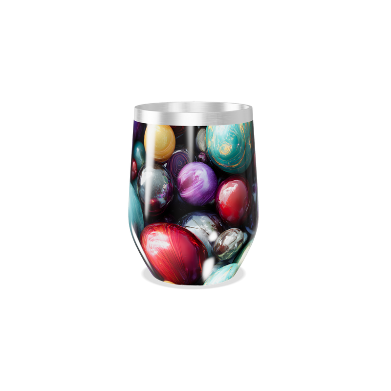 Copo Térmico Slim - Colorido Bolas Aço Inox
