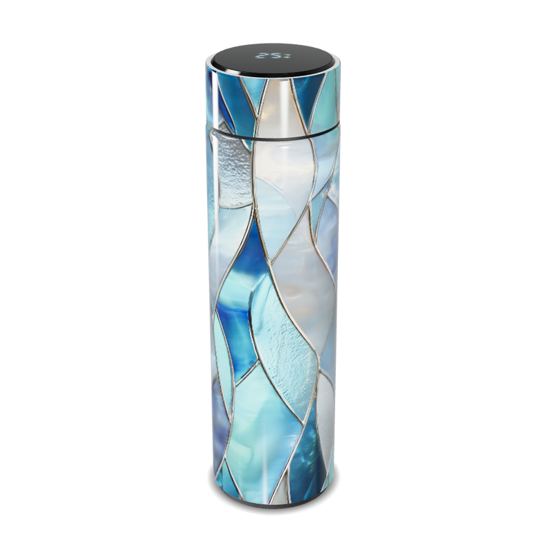 Garrafa Térmica Touch - Azul Vidro Colorido