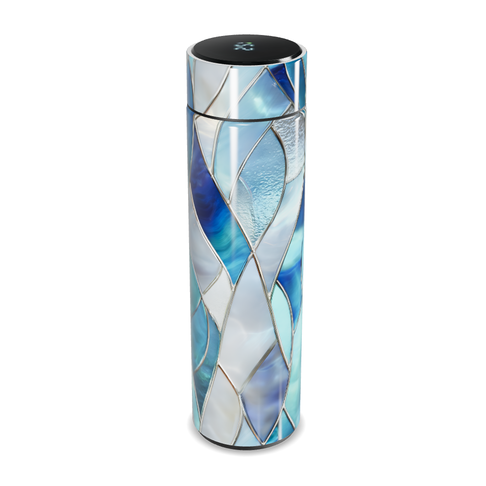 Garrafa Térmica Touch - Azul Vidro Colorido