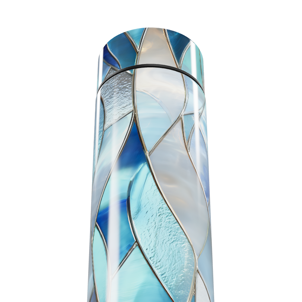 Garrafa Térmica Touch - Azul Vidro Colorido