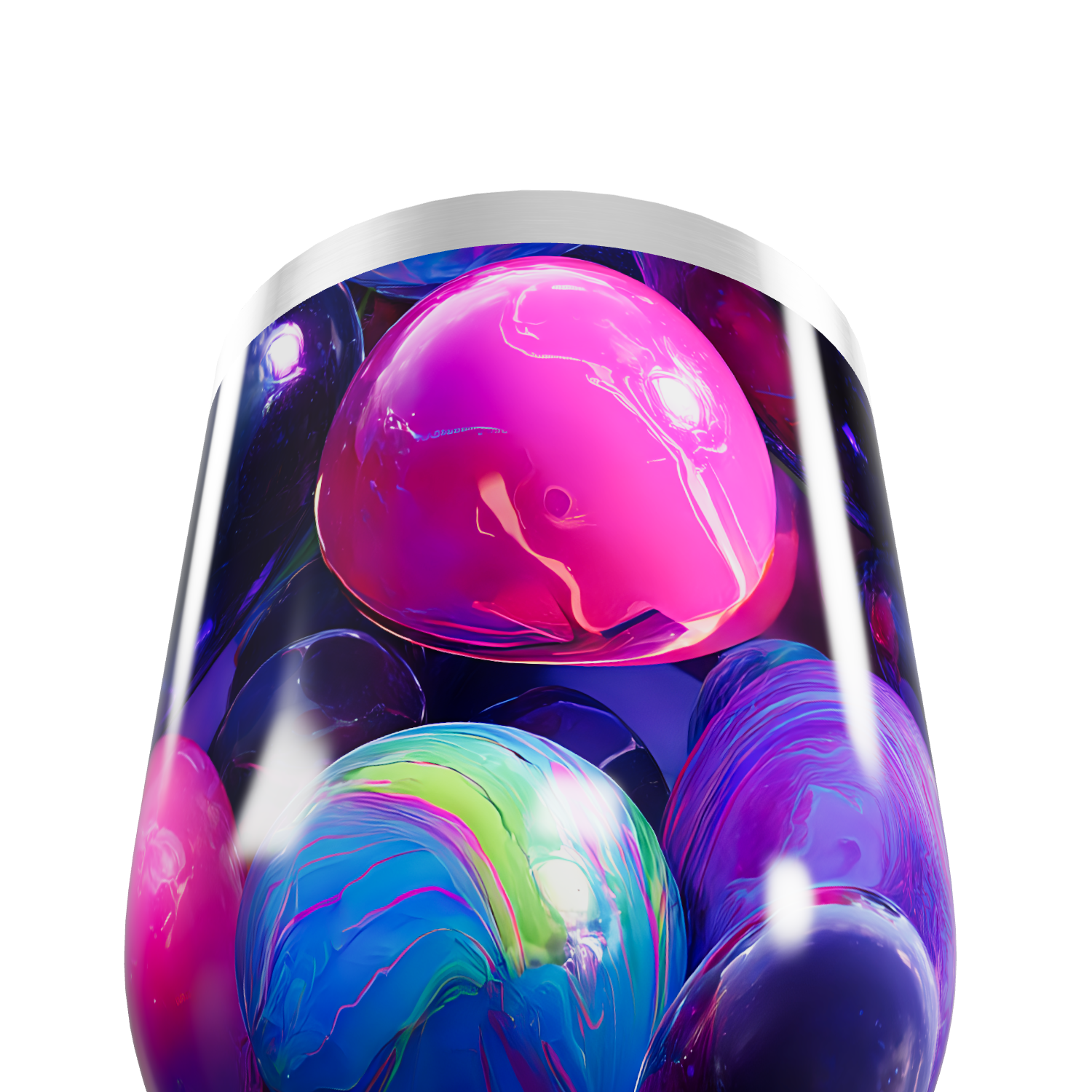 Copo Térmico Slim - Estampa Colorida Galáxia