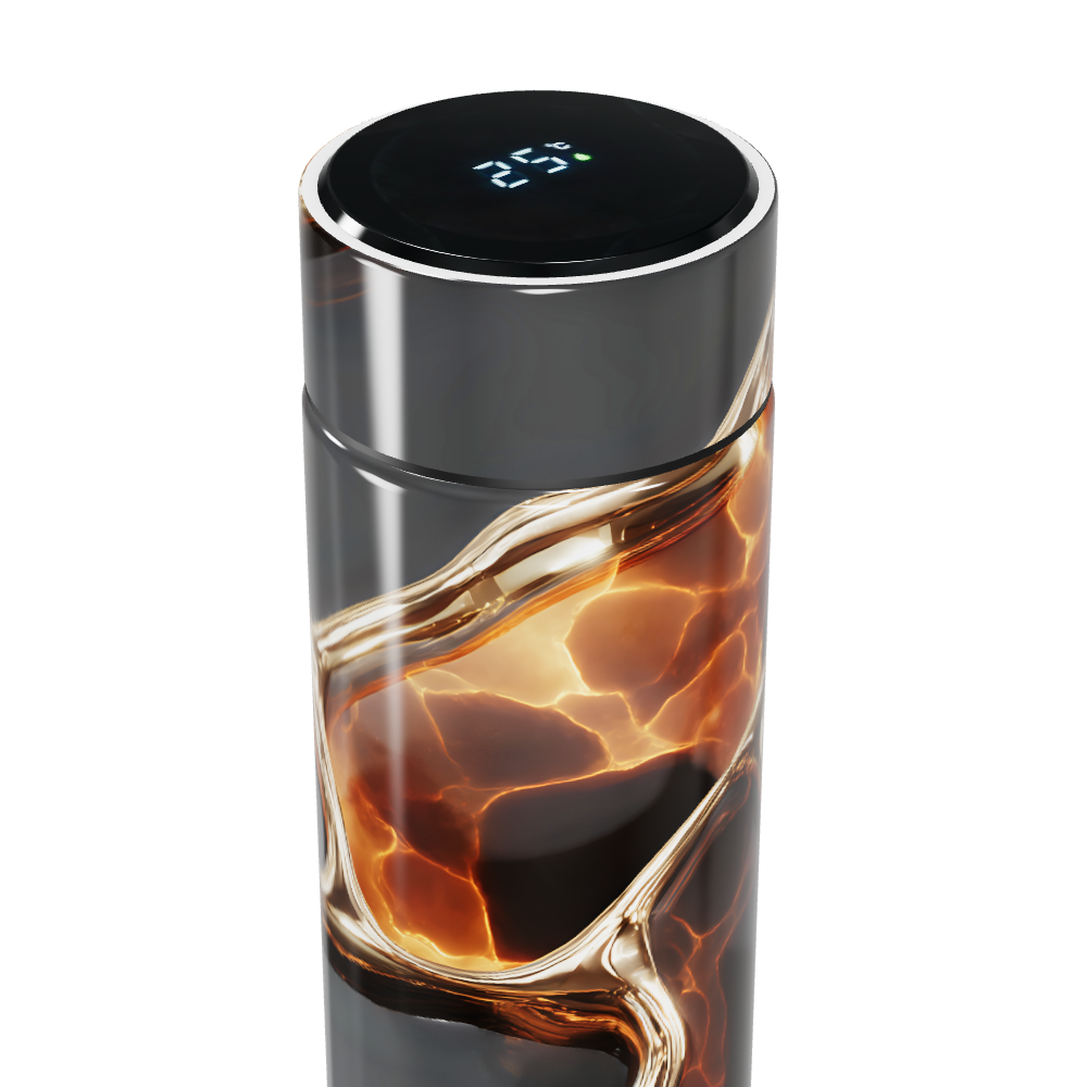 Garrafa Térmica Touch - Estampa Abstrata Luminoso