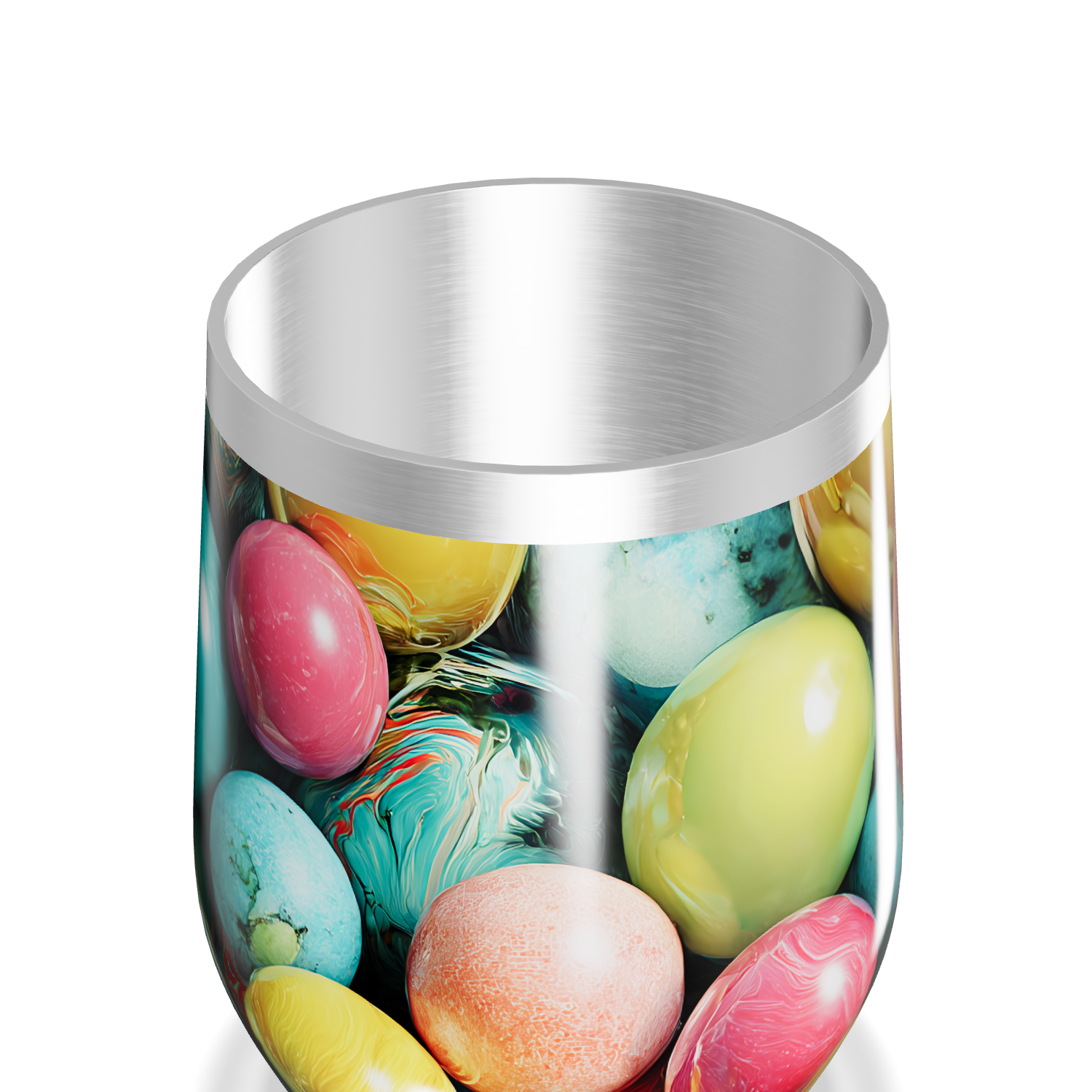 Copo Térmico Slim - Estampado Colorido Aço