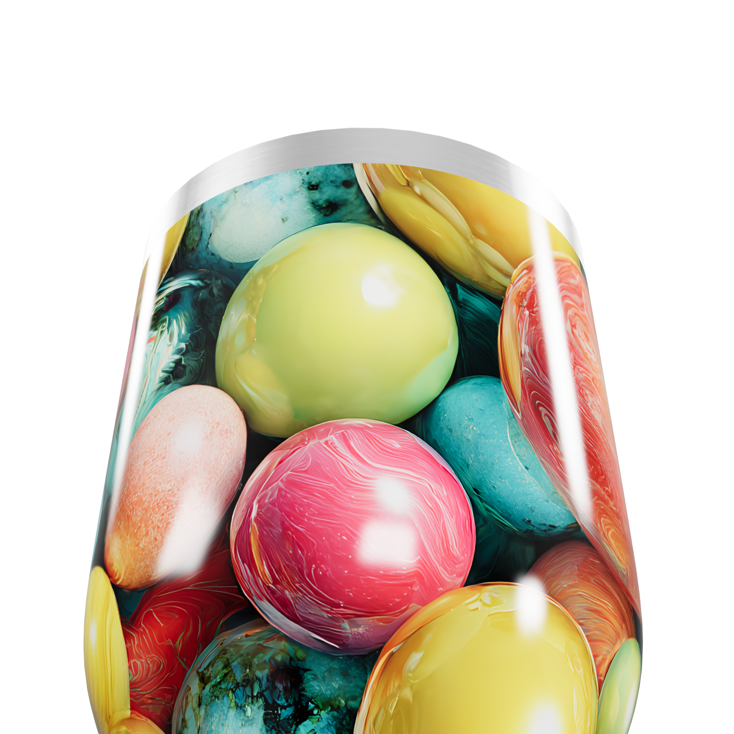 Copo Térmico Slim - Estampado Colorido Aço