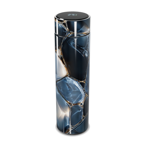 Garrafa Térmica Touch - Marmorizada Azul