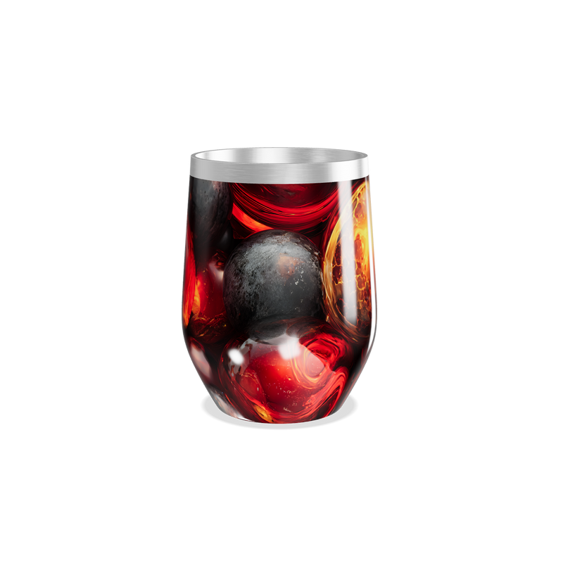 Copo Térmico Slim - Design Vulcânico Aço Inox