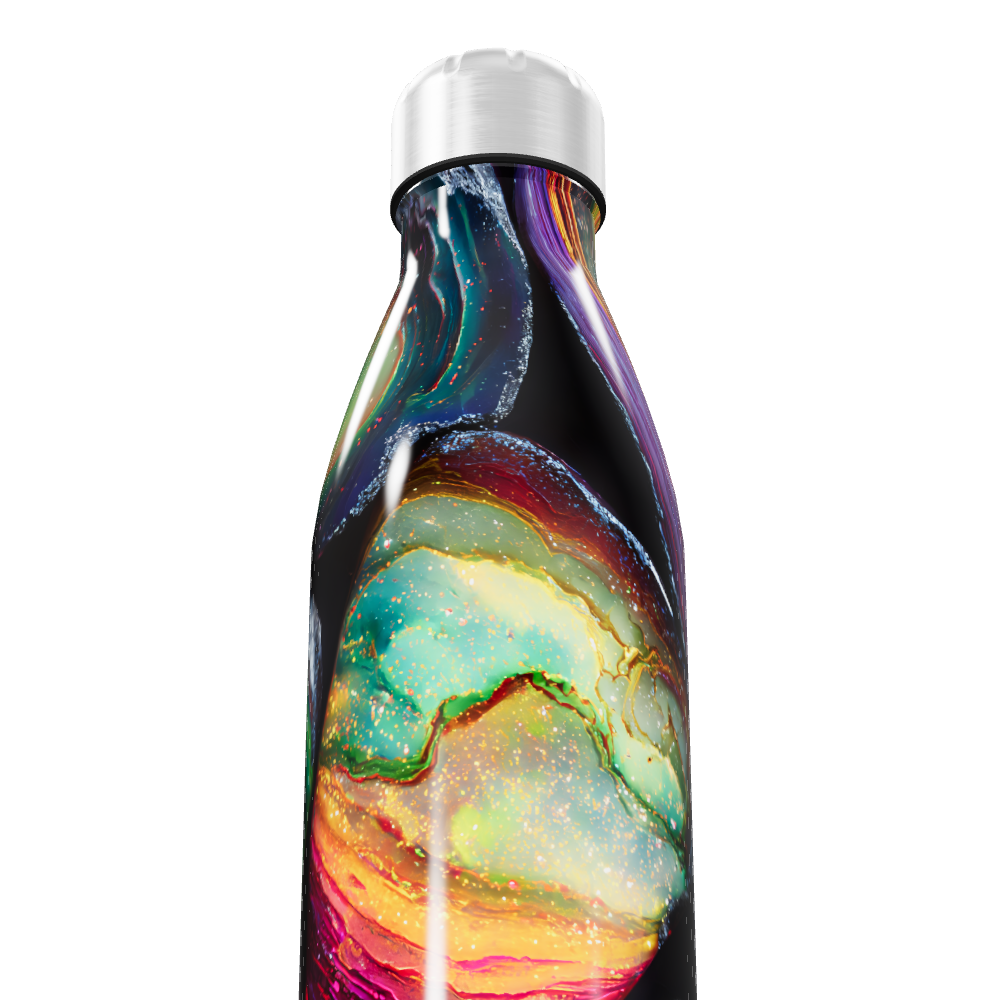 Garrafa Inox Estampa Cósmica Colorida