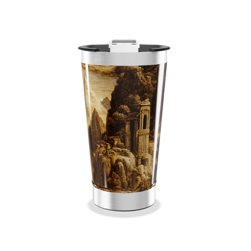 Copo Térmico - Estampa Rústica Montanhas