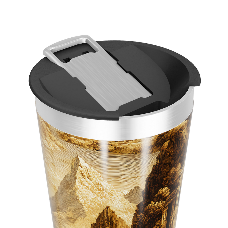 Copo Térmico - Estampa Rústica Montanhas