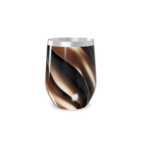 Copo Térmico Slim - Preto Marrom Espiral