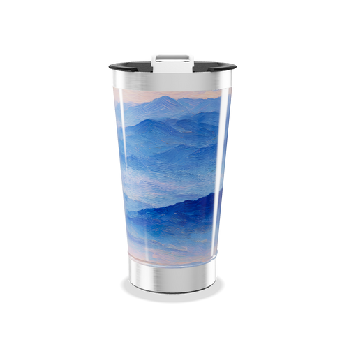 Copo Térmico - Azul com Paisagem