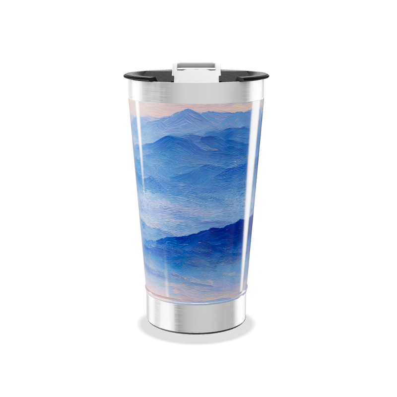 Copo Térmico - Azul com Paisagem