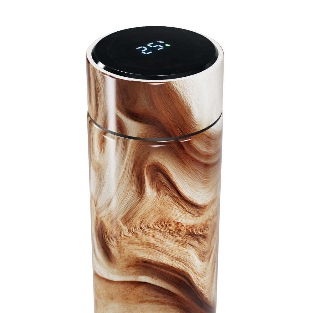 Garrafa Térmica Touch - Mármore Digital LED