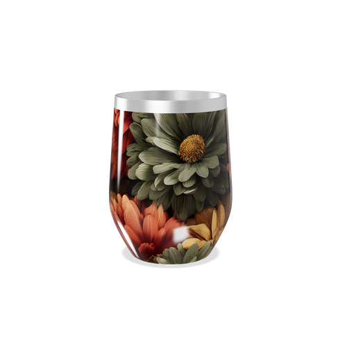 Copo Térmico Slim - Floral Colorido Inox