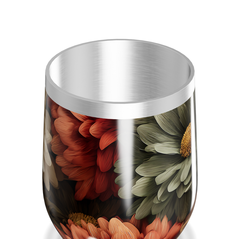 Copo Térmico Slim - Floral Colorido Inox