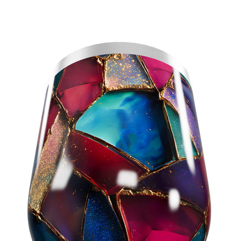 Copo Térmico Slim - Colorido Vidro Mosaico