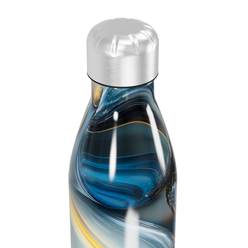 Garrafa Inox - Estampa Pedra Azul