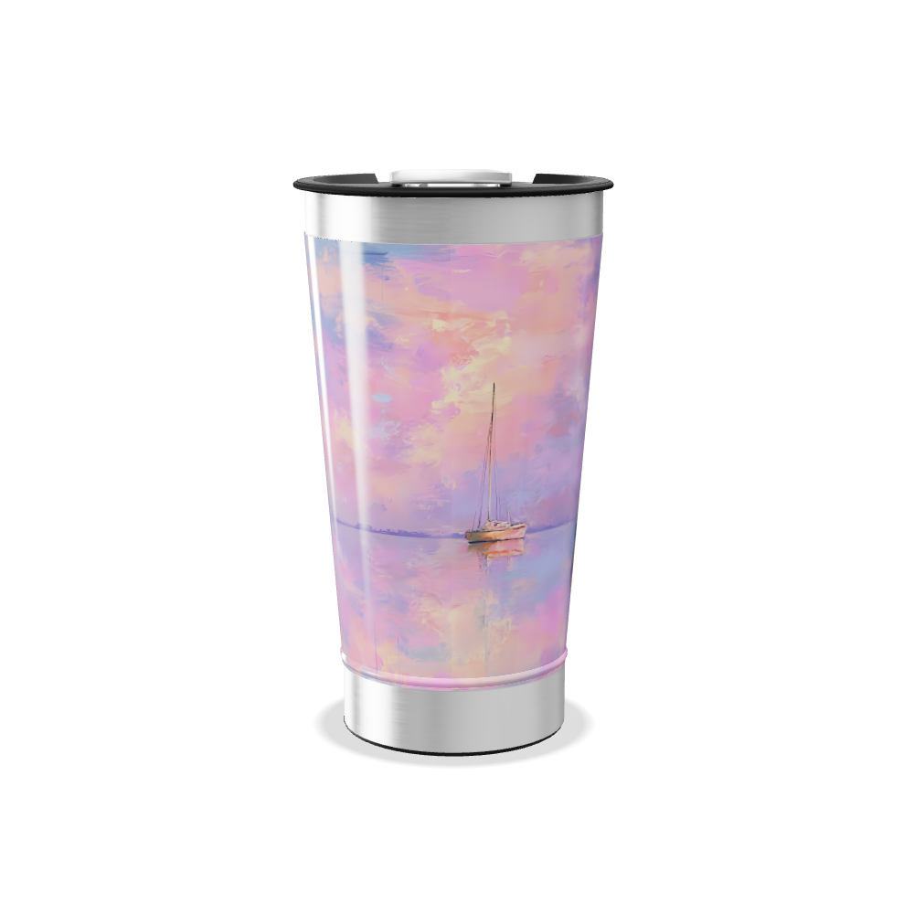 Copo Térmico - Estampa Céu Rosa Azul