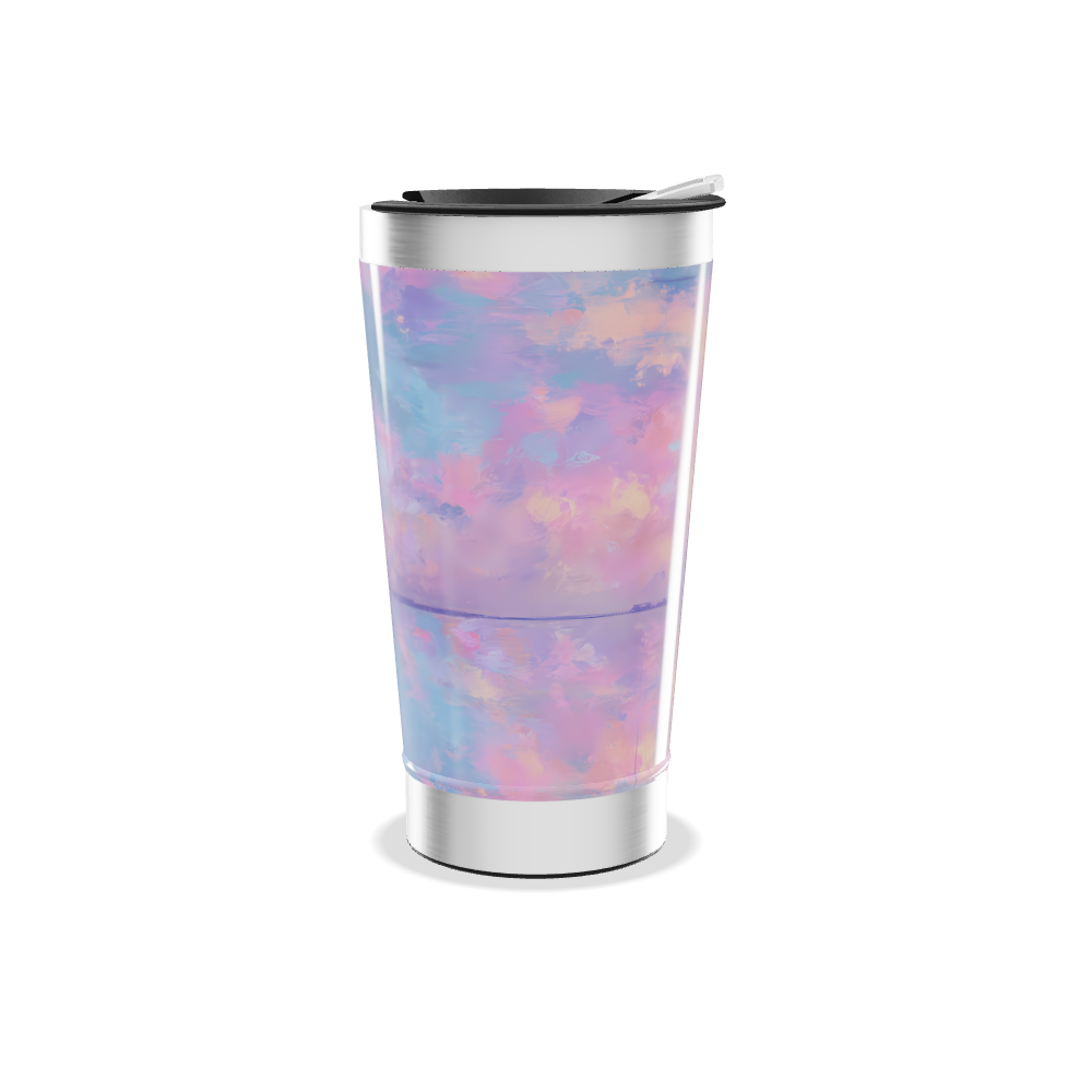 Copo Térmico - Estampa Céu Rosa Azul