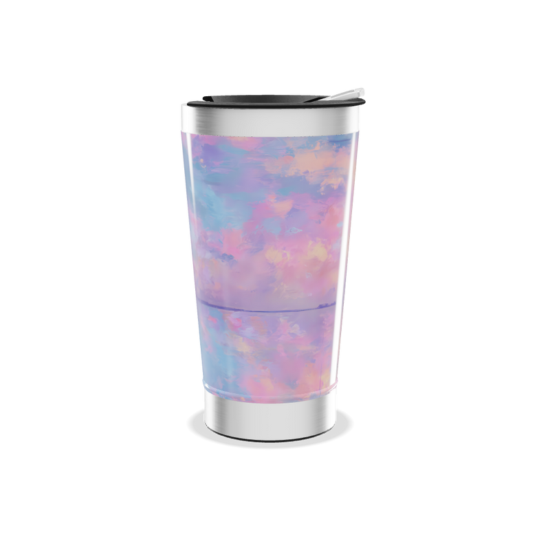 Copo Térmico - Estampa Céu Rosa Azul