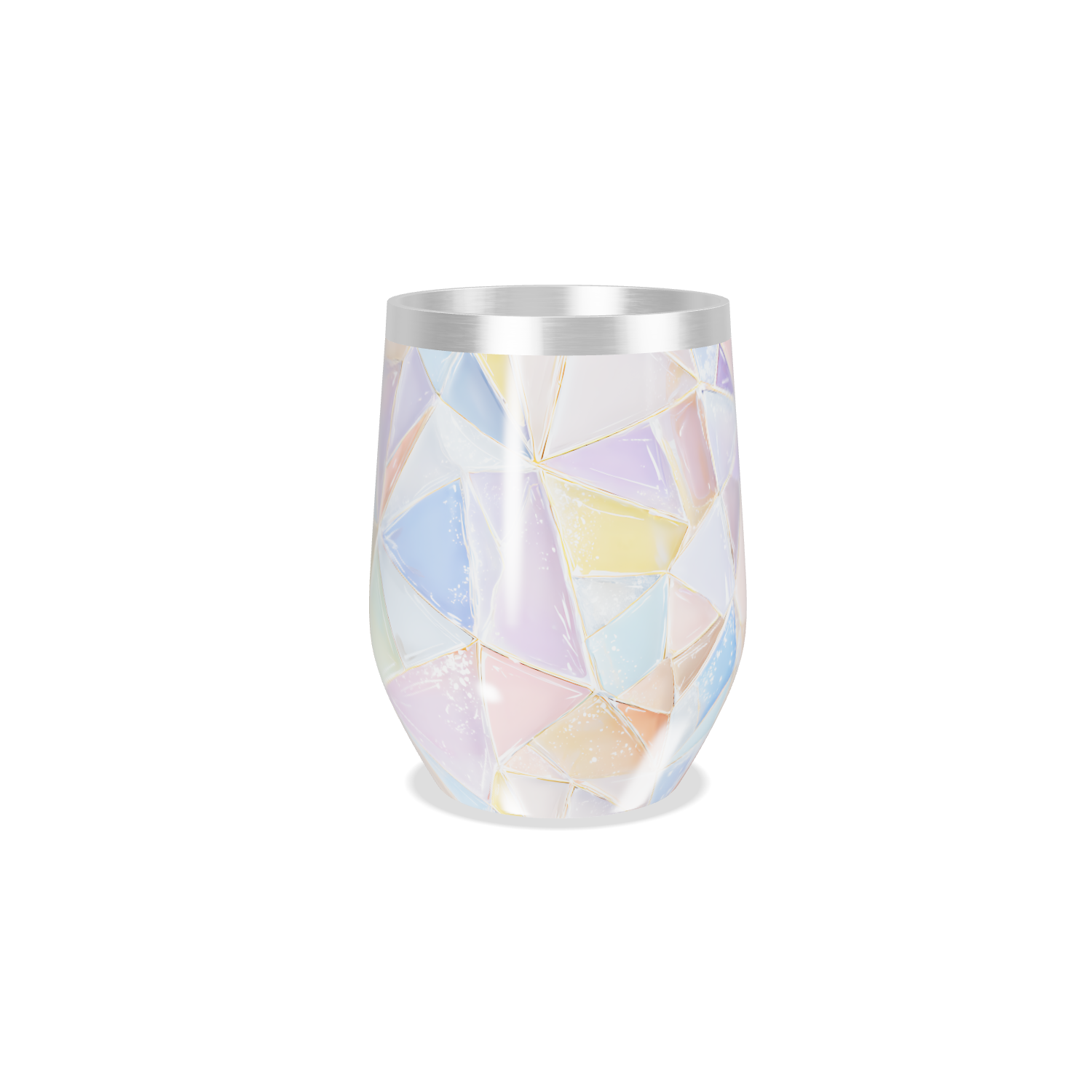 Copo Térmico Slim - Estampado Geométrico Colorido