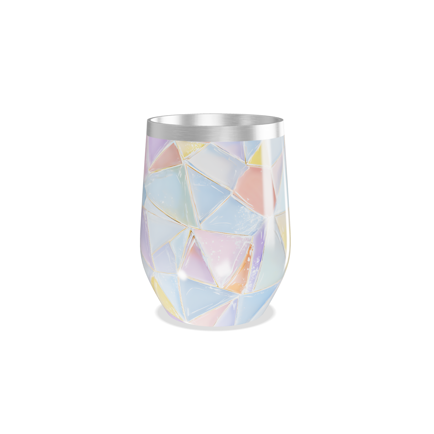 Copo Térmico Slim - Estampado Geométrico Colorido