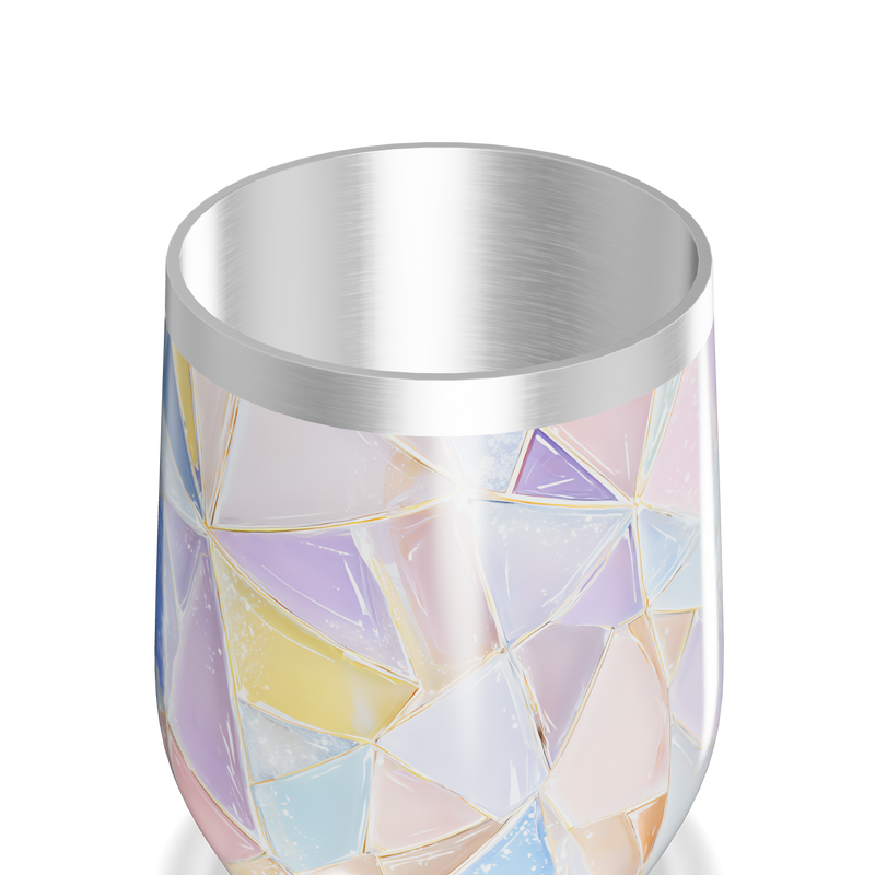 Copo Térmico Slim - Estampado Geométrico Colorido