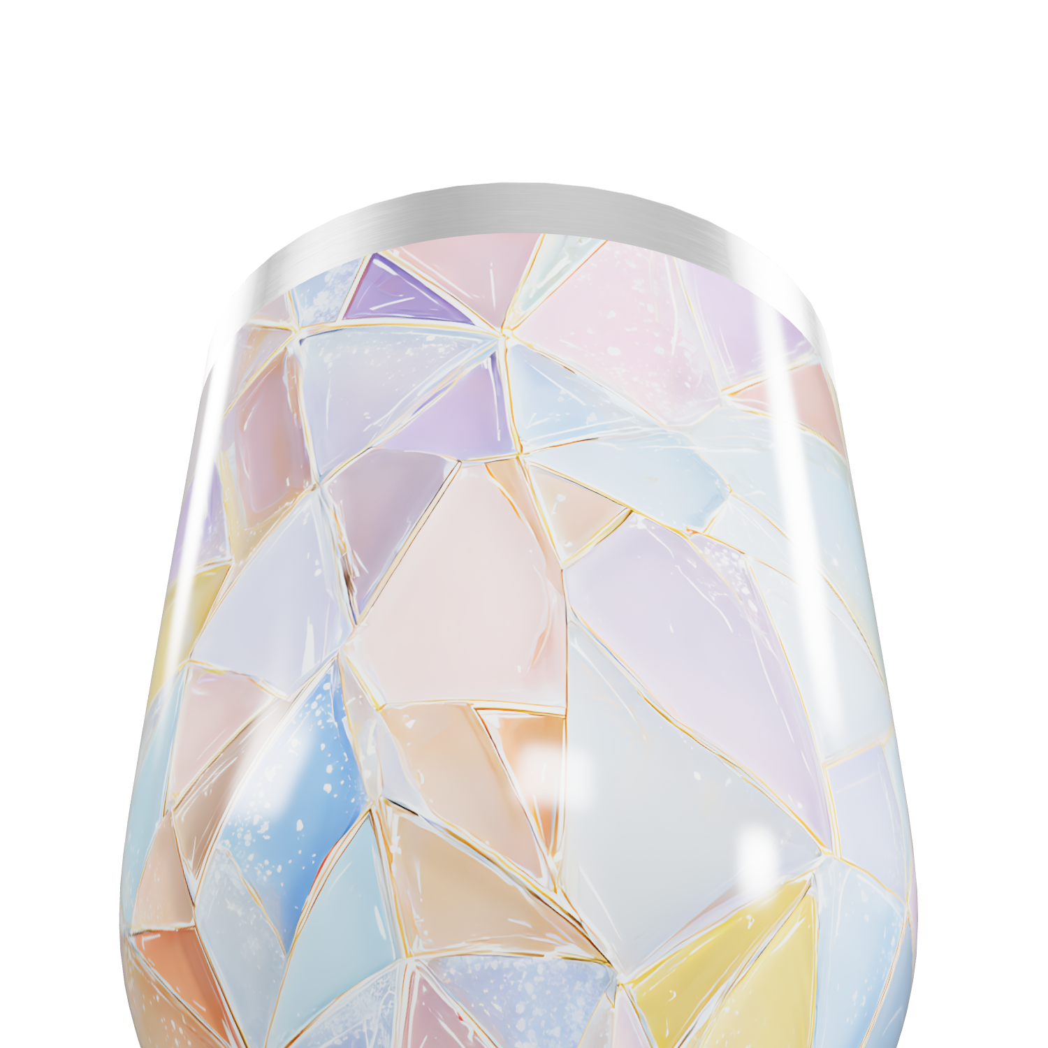 Copo Térmico Slim - Estampado Geométrico Colorido