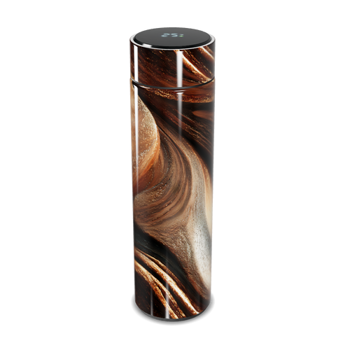 Garrafa Térmica Touch Marrom Texturizada